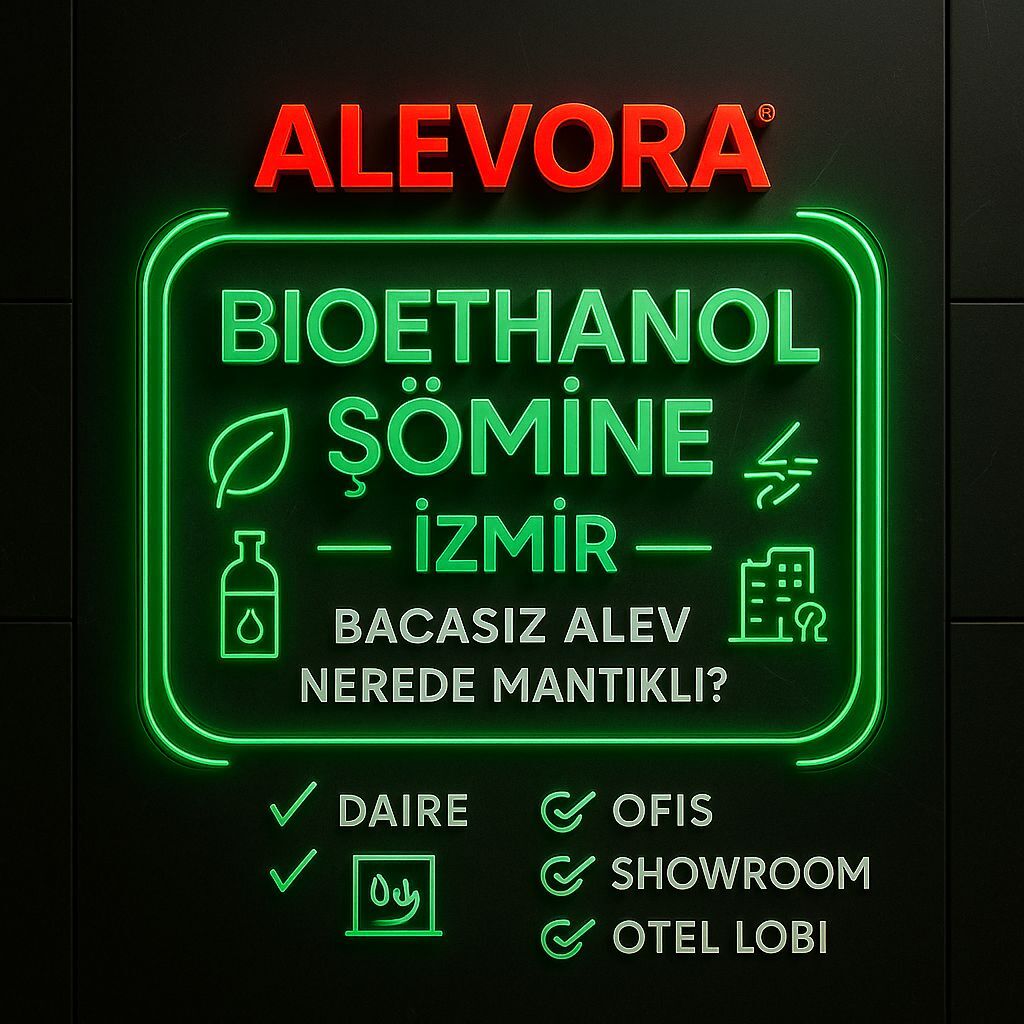 Bioethanol Şömine İzmir | Bacasız Alev Nerede Mantıklı?