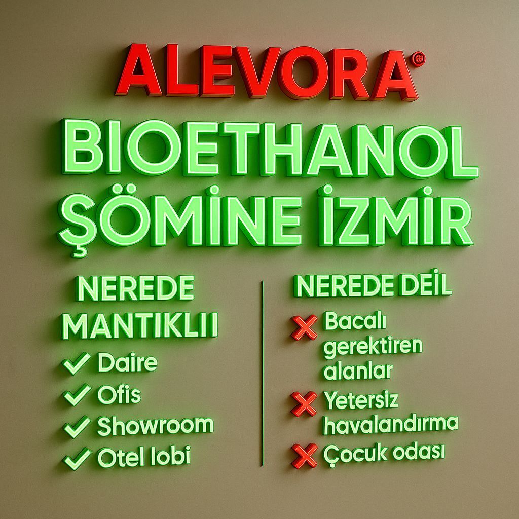 Bioethanol Şömine İzmir | Nerede Mantıklı, Nerede Değil?
