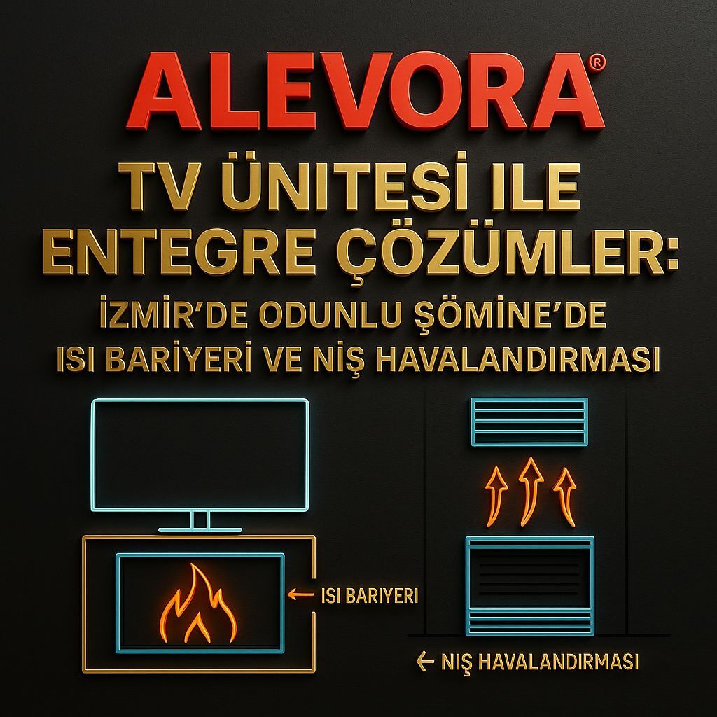 TV Ünitesi ile Entegre Çözümler: İzmir’de Odunlu Şömine’de Isı Bariyeri ve Niş Havalandırması