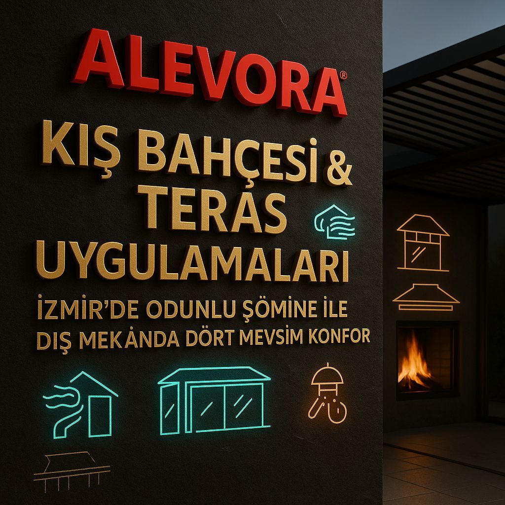 Kış Bahçesi ve Teras Uygulamaları: İzmir’de Odunlu Şömine ile Dış Mekânda Dört Mevsim Konfor