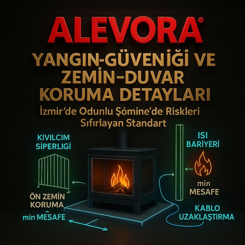 Yangın Güvenliği ve Zemin–Duvar Koruma Detayları: İzmir’de Odunlu Şömine’de Riskleri Sıfırlayan Standart