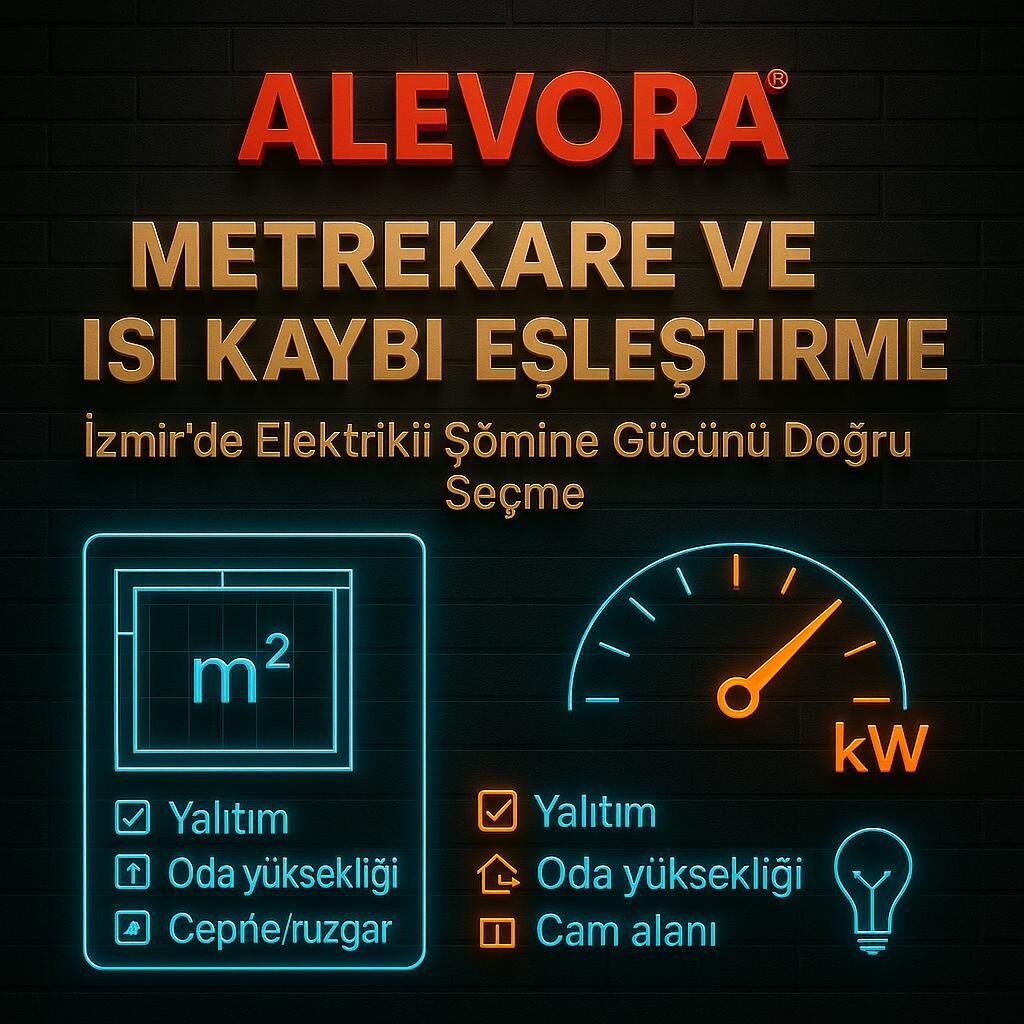 Metrekare ve Isı Kaybı Eşleştirme: İzmir’de Elektrikli Şömine Gücünü Doğru Seçme