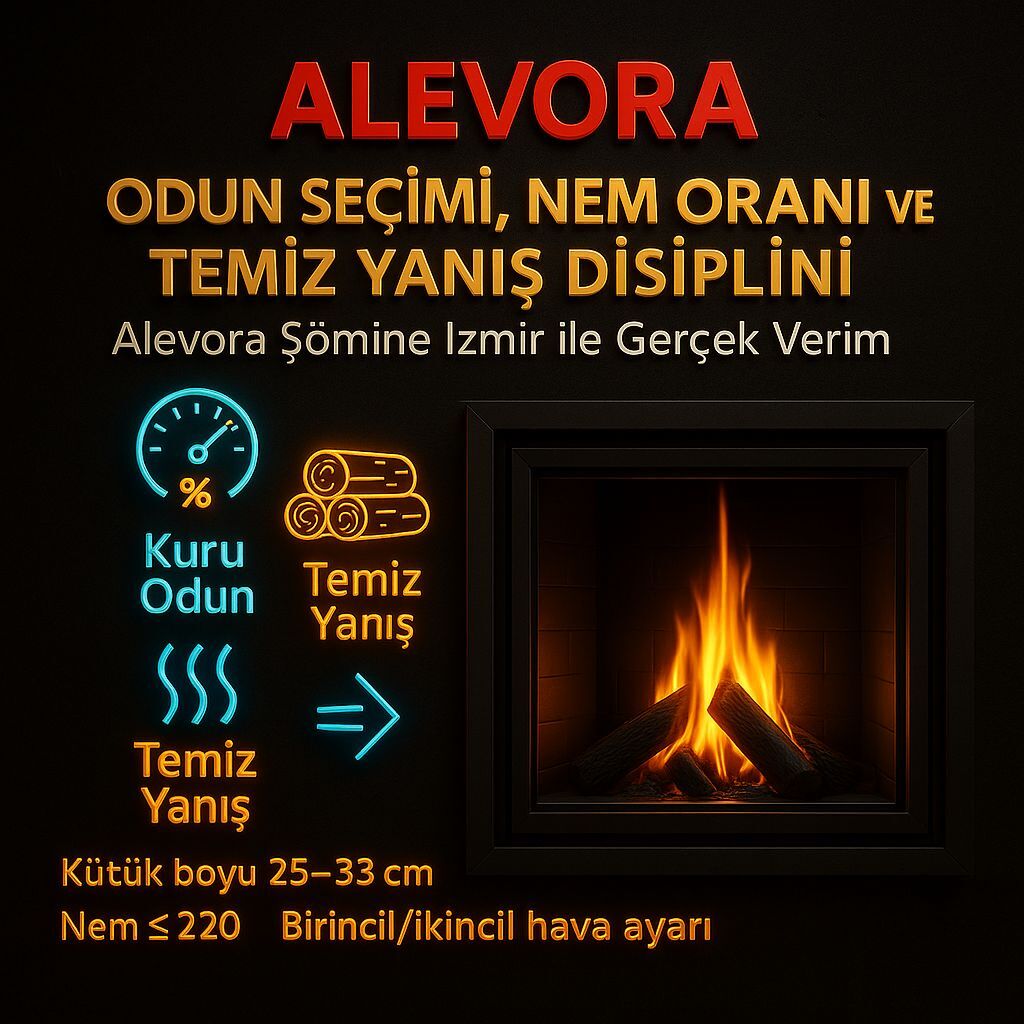 Odun Seçimi, Nem Oranı ve Temiz Yanış Disiplini: Alevora Şömine İzmir ile Gerçek Verim