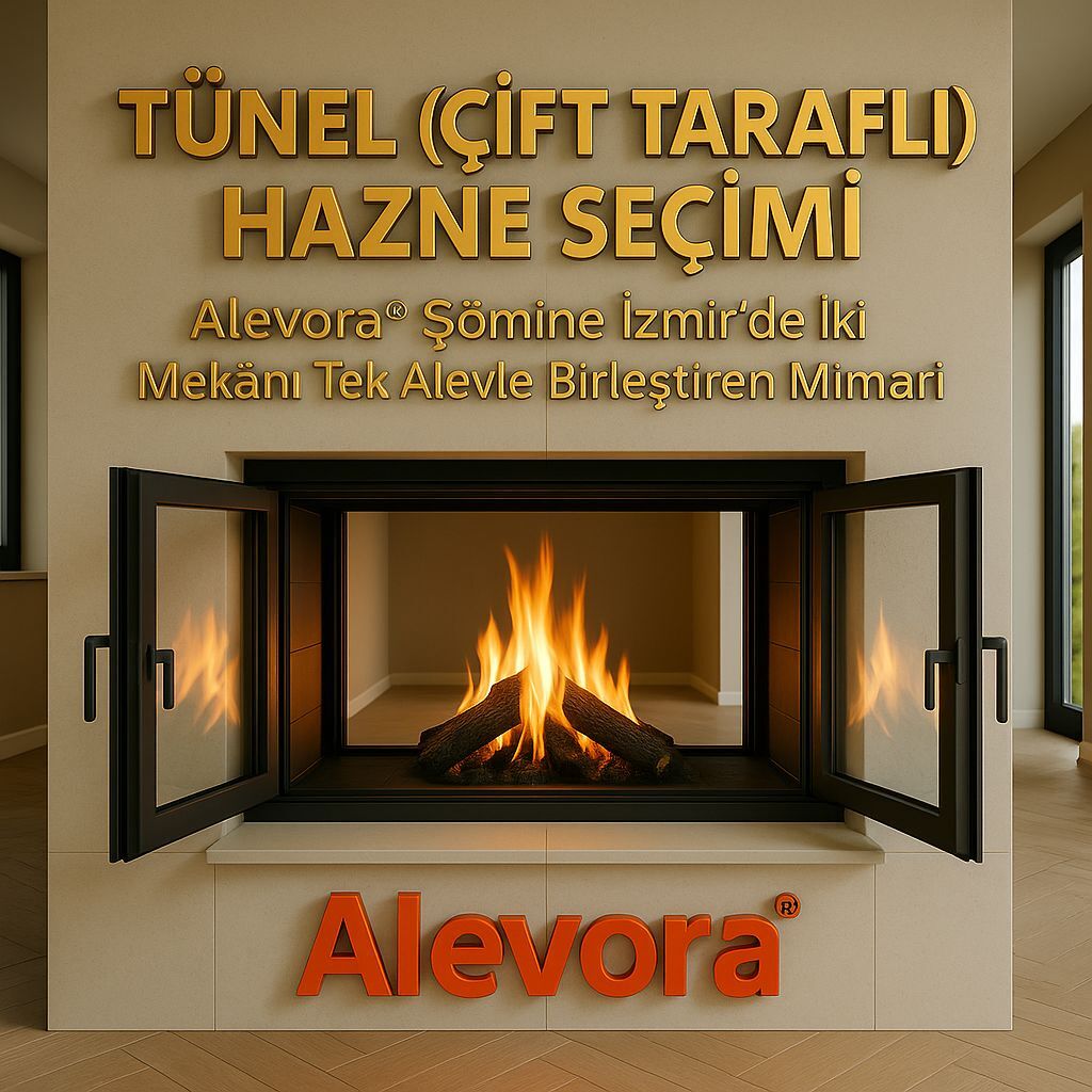 Tünel (Çift Taraflı) Hazne Seçimi: Alevora Şömine İzmir’de İki Mekânı Tek Alevle Birleştiren Mimari