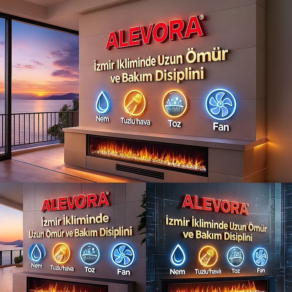 İzmir İkliminde Uzun Ömür ve Bakım Disiplini: İzmir’de Elektrikli Şömine’de Nem, Tuzlu Hava, Toz ve Fan Koruması