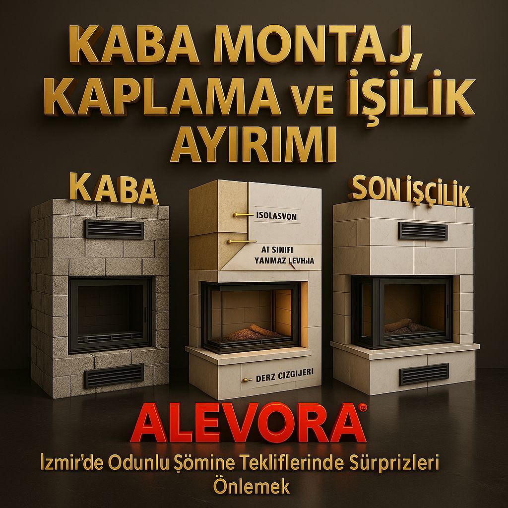 Kaba Montaj, Kaplama ve Son İşçilik Ayrımı: İzmir’de Odunlu Şömine Tekliflerinde Sürprizleri Önlemek