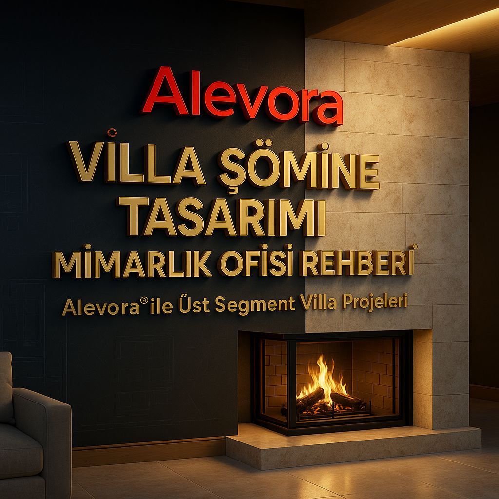 Villa Şömine Tasarımı Mimarlık Ofisi Rehberi | Alevora® ile Üst Segment Villa Projeleri