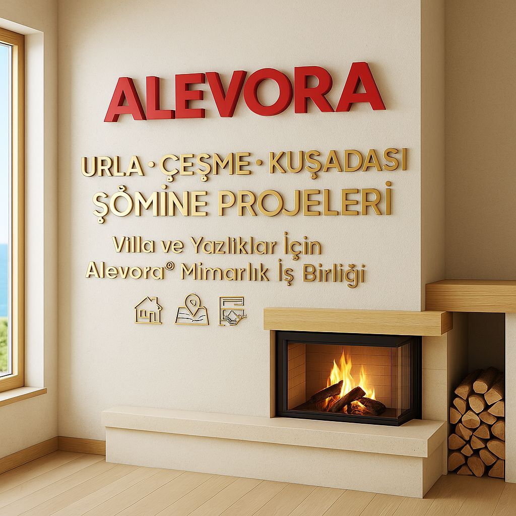 Urla Çeşme Kuşadası Şömine Projeleri | Villa ve Yazlıklar İçin Alevora® Mimarlık İş Birliği
