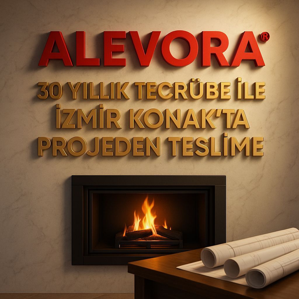 Alevora Şömine | 30 Yıllık Tecrübe ile İzmir Konak’ta Projeden Teslime