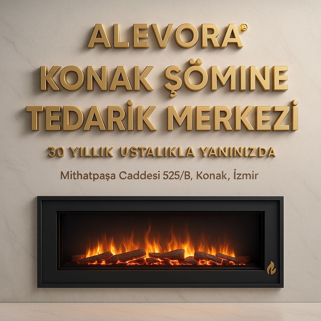 Konak Gıda Çarşısı Şömine Tedarik Merkezi | Alevora® 30 Yıllık Ustalıkla Yanınızda
