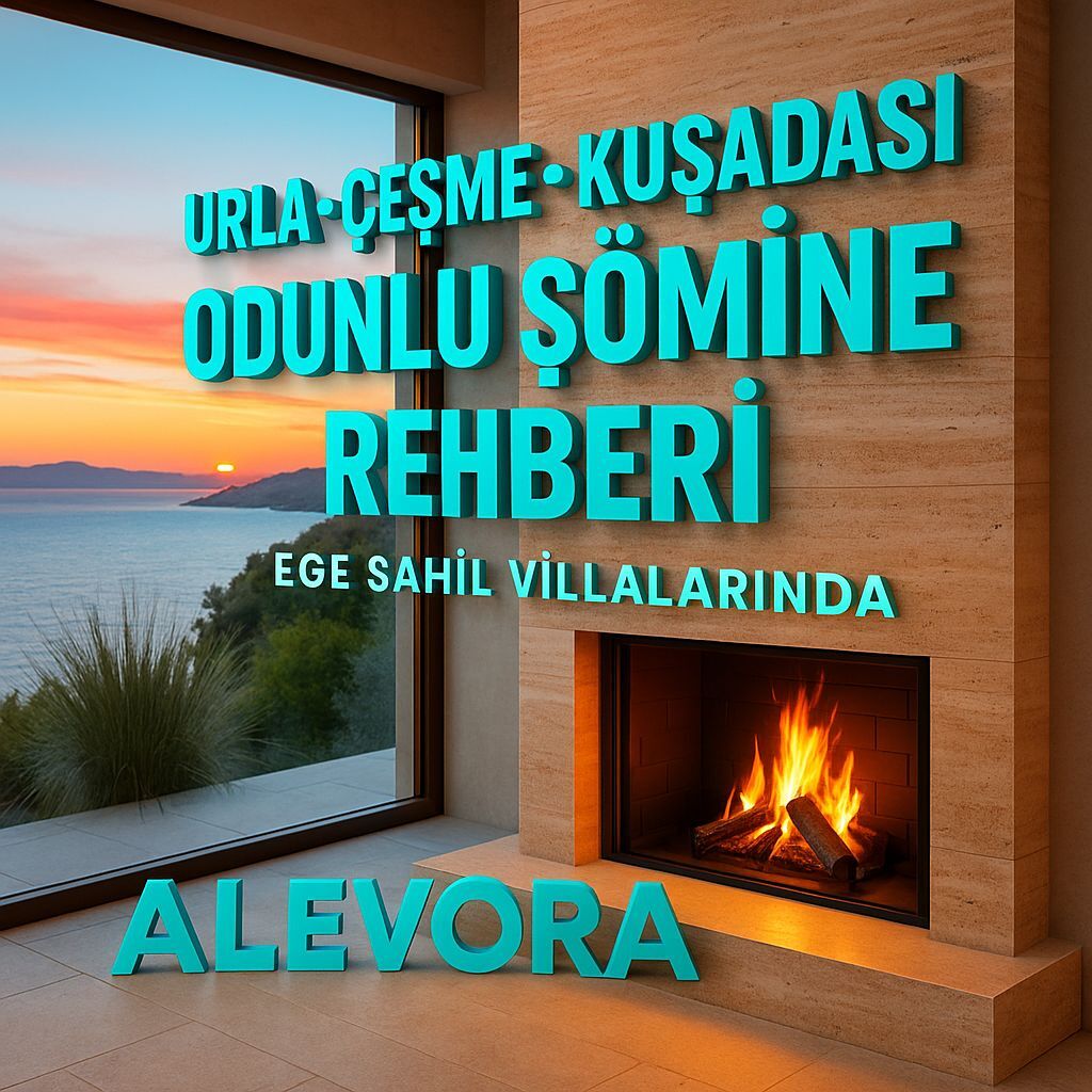 Urla Çeşme Kuşadası Odunlu Şömine Rehberi | Ege Sahil Villalarında Alevora® İmzası