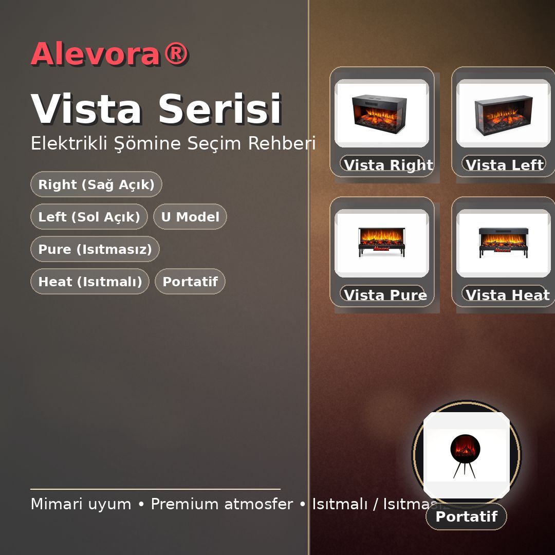 Alevora Vista Serisi: Elektrikli Şömine Seçim Rehberi