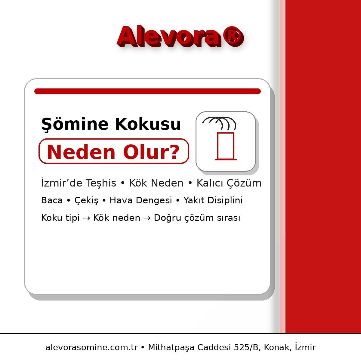 Şömine Kokusu Neden Olur? İzmir’de Kalıcı Çözüm Rehberi