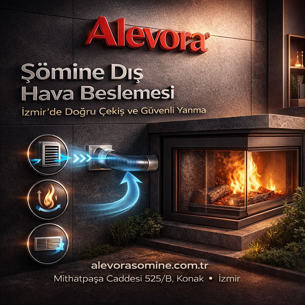 Şömine Dış Hava Beslemesi: İzmir’de Doğru Çekiş ve Güvenli Yanma Rehberi 