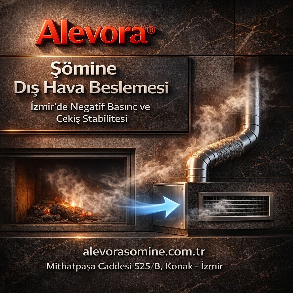 Şömine Dış Hava Beslemesi: İzmir’de Negatif Basıncı Bitiren Profesyonel Rehber