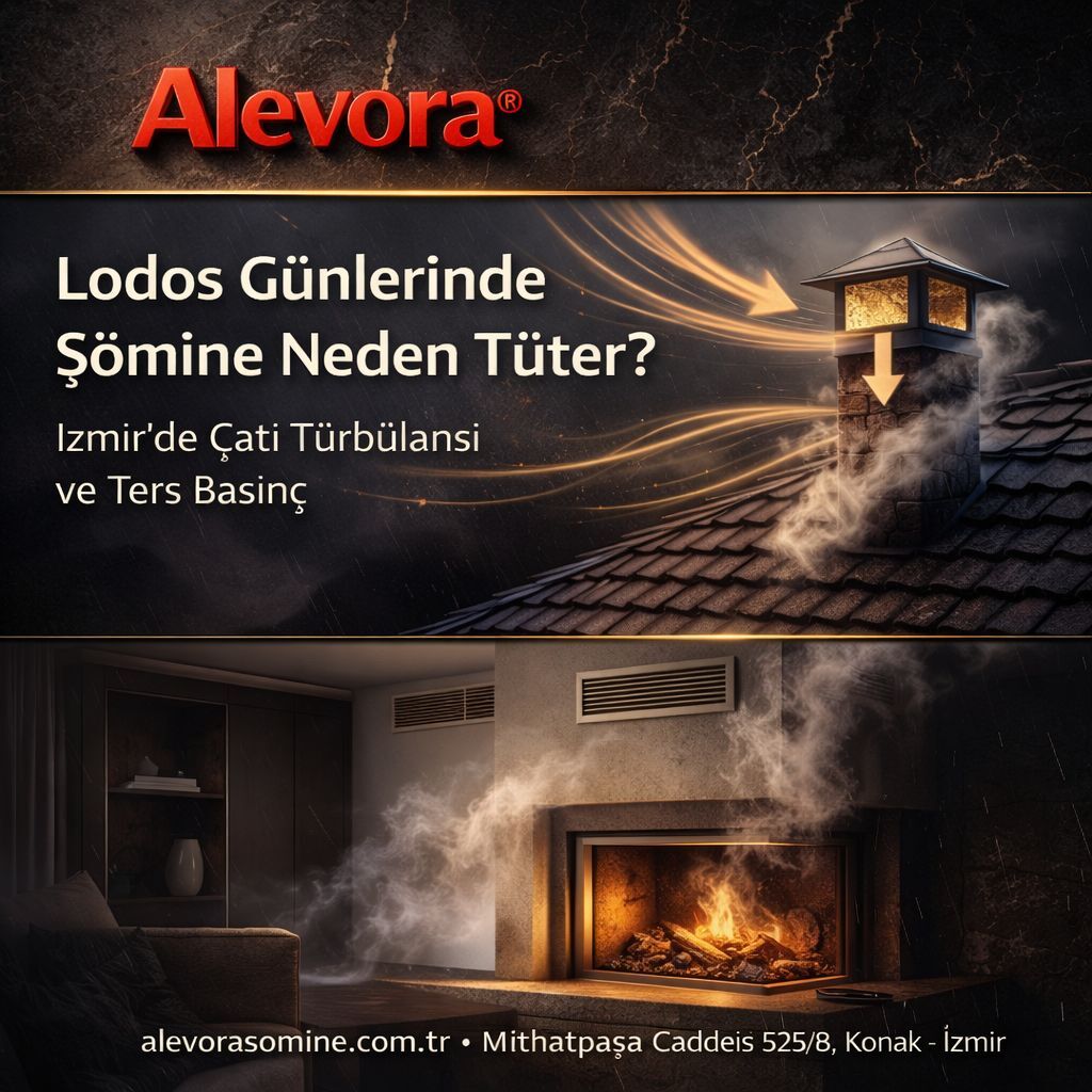 Lodos Günlerinde Şömine Neden Tüter? İzmir İçin Profesyonel Çözüm Rehberi