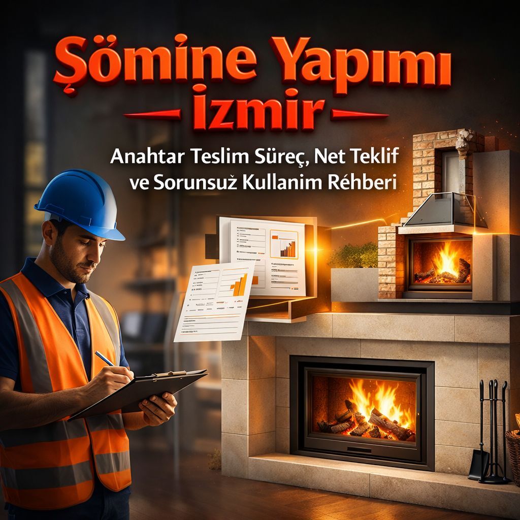 Şömine Yapımı İzmir: Anahtar Teslim Süreç, Net Teklif ve Sorunsuz Kullanım Rehberi