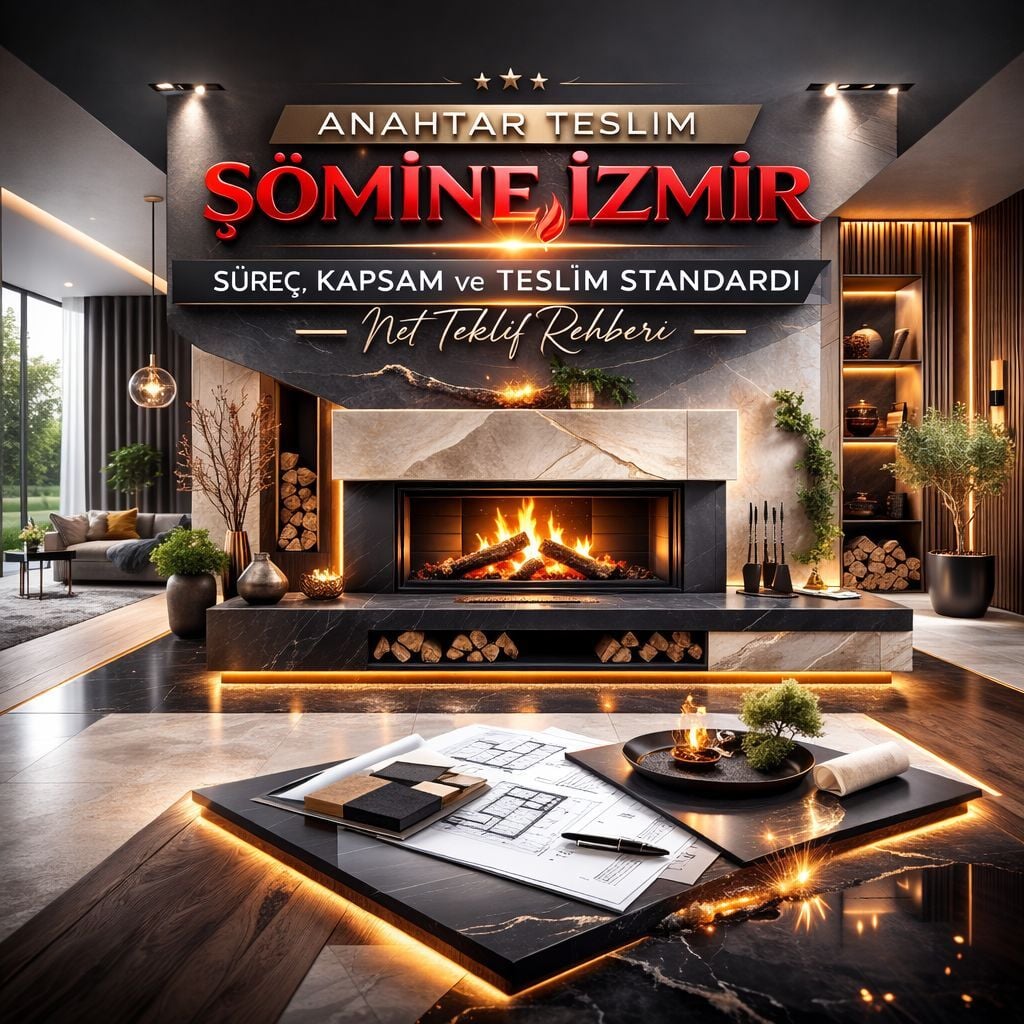 Anahtar Teslim Şömine İzmir: Süreç, Kapsam ve Teslim Standardı (Net Teklif Rehberi)