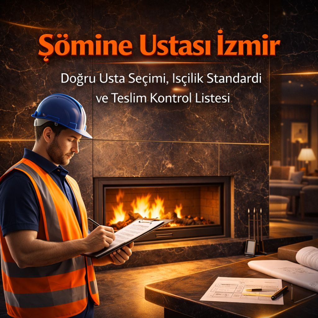 Şömine Ustası İzmir: Doğru Usta Seçimi, İşçilik Standardı ve Teslim Kontrol Listesi