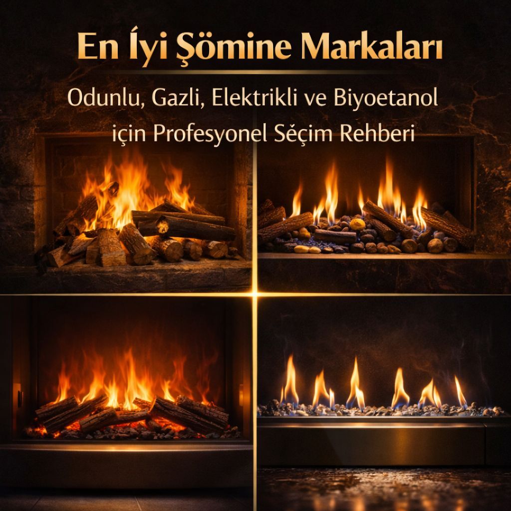 En İyi Şömine Markaları: Odunlu, Gazlı, Elektrikli ve Bioetanol İçin Profesyonel Seçim Rehberi