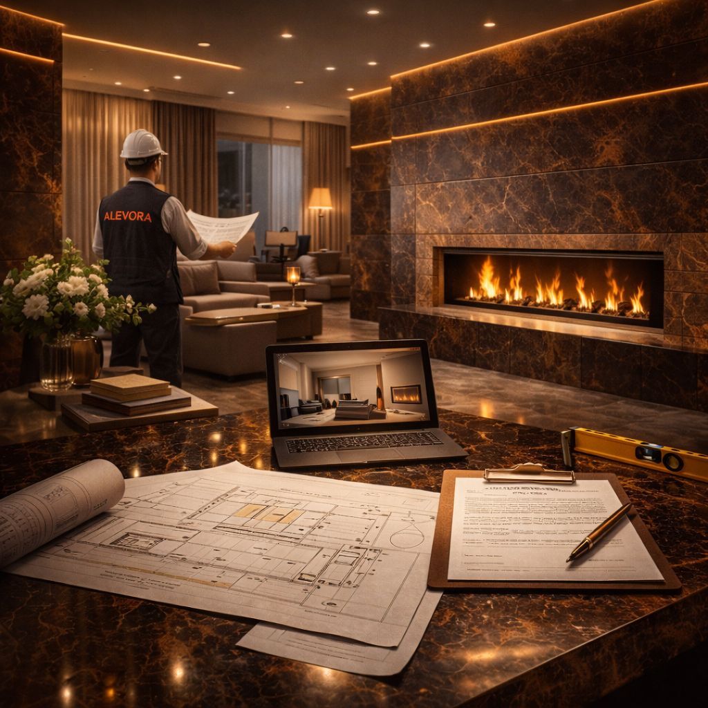 Alevora Şömine: Keşif–Proje–Uygulama Standardı ile Premium Şömine Deneyimi 