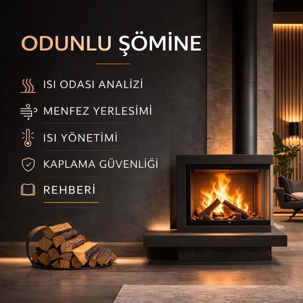 Odunlu Şömine Isı Odası: Menfez Yerleşimi, Isı Yönetimi ve Kaplama Güvenliği Rehberi