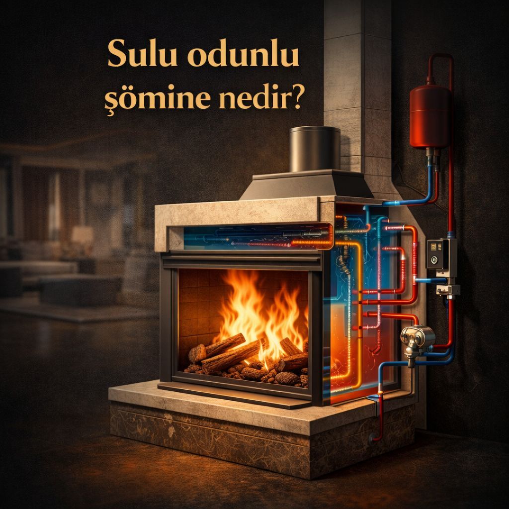 Sulu Odunlu Şömine Nedir? Su Ceketli Şömine ile Radyatör Isıtma ve Güvenlik Rehberi