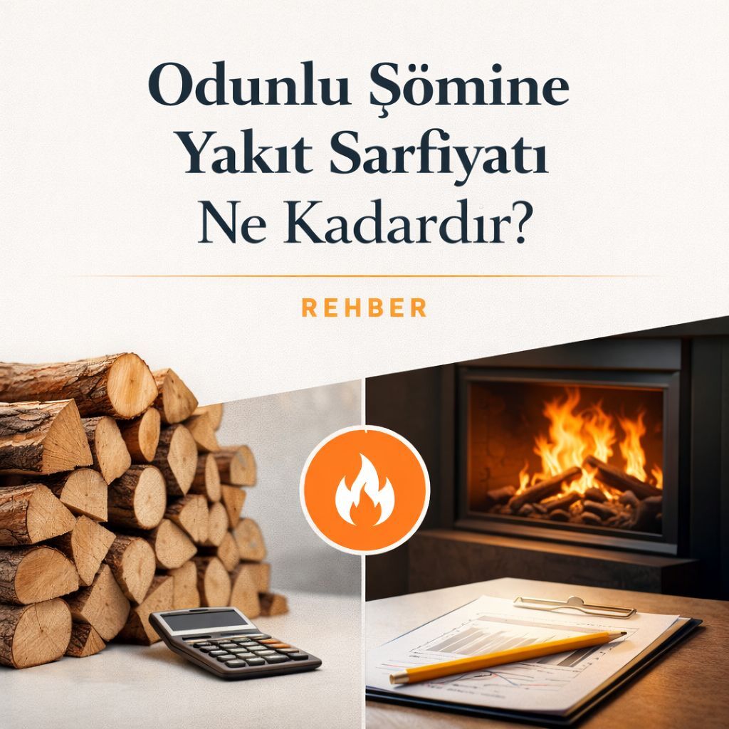 Odunlu Şömine Yakıt Sarfiyatı Ne Kadardır? Saatlik Tüketim ve Doğru Hesap Rehberi