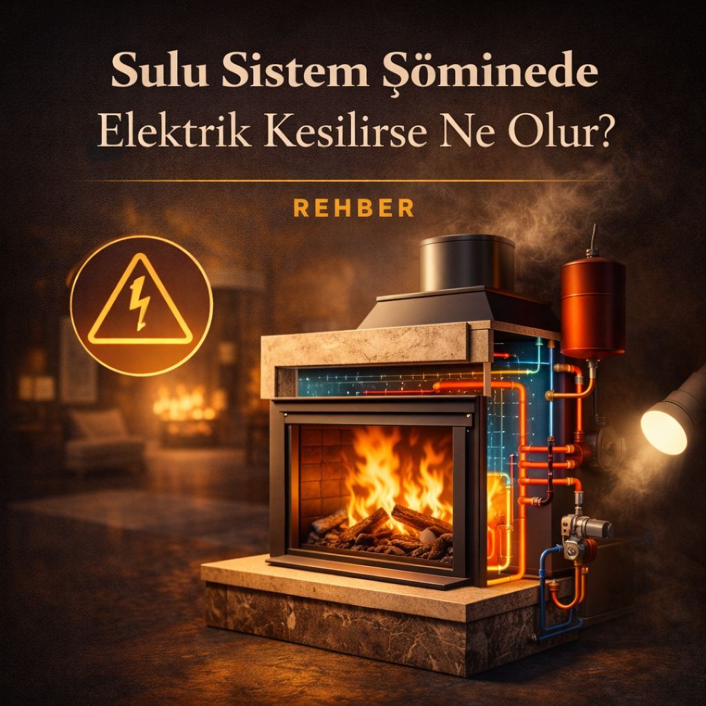 Sulu Sistem Şöminede Elektrik Kesilirse Ne Olur? Güvenlik Senaryosu ve Doğru Proje Rehberi