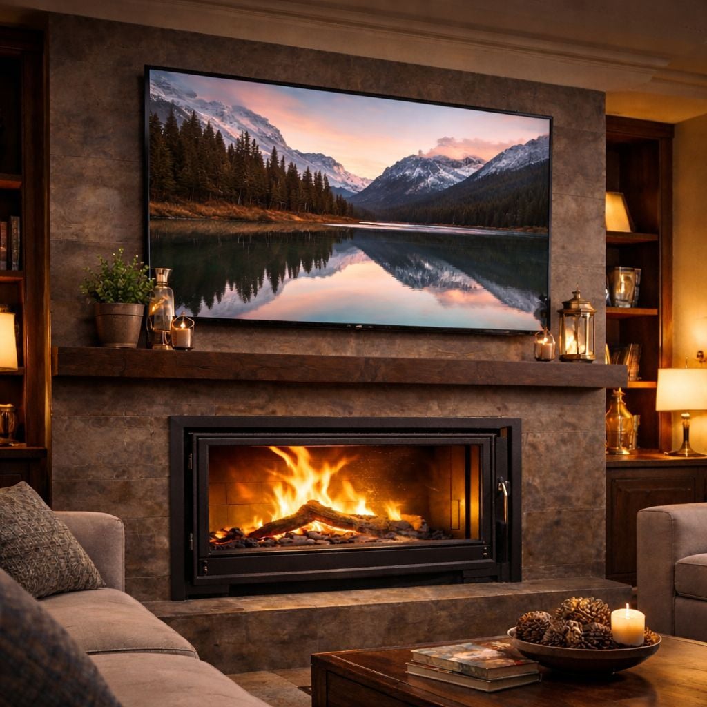 Şömine Üstüne Televizyon Koyulabilir mi?