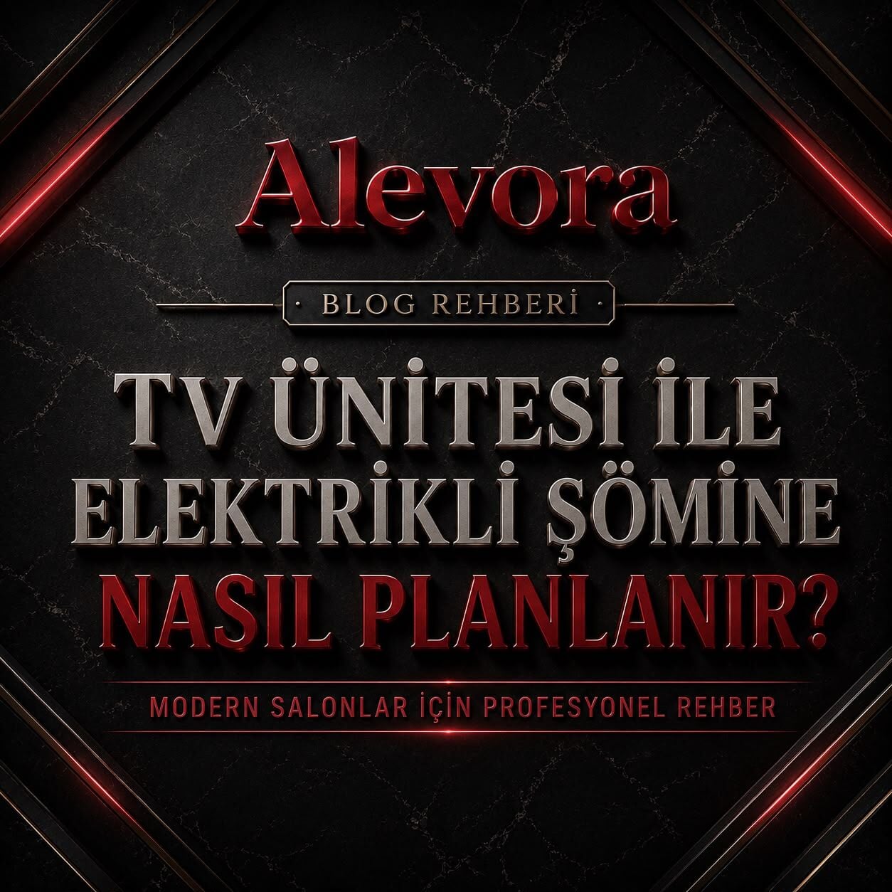 TV Ünitesi ile Elektrikli Şömine Nasıl Planlanır?