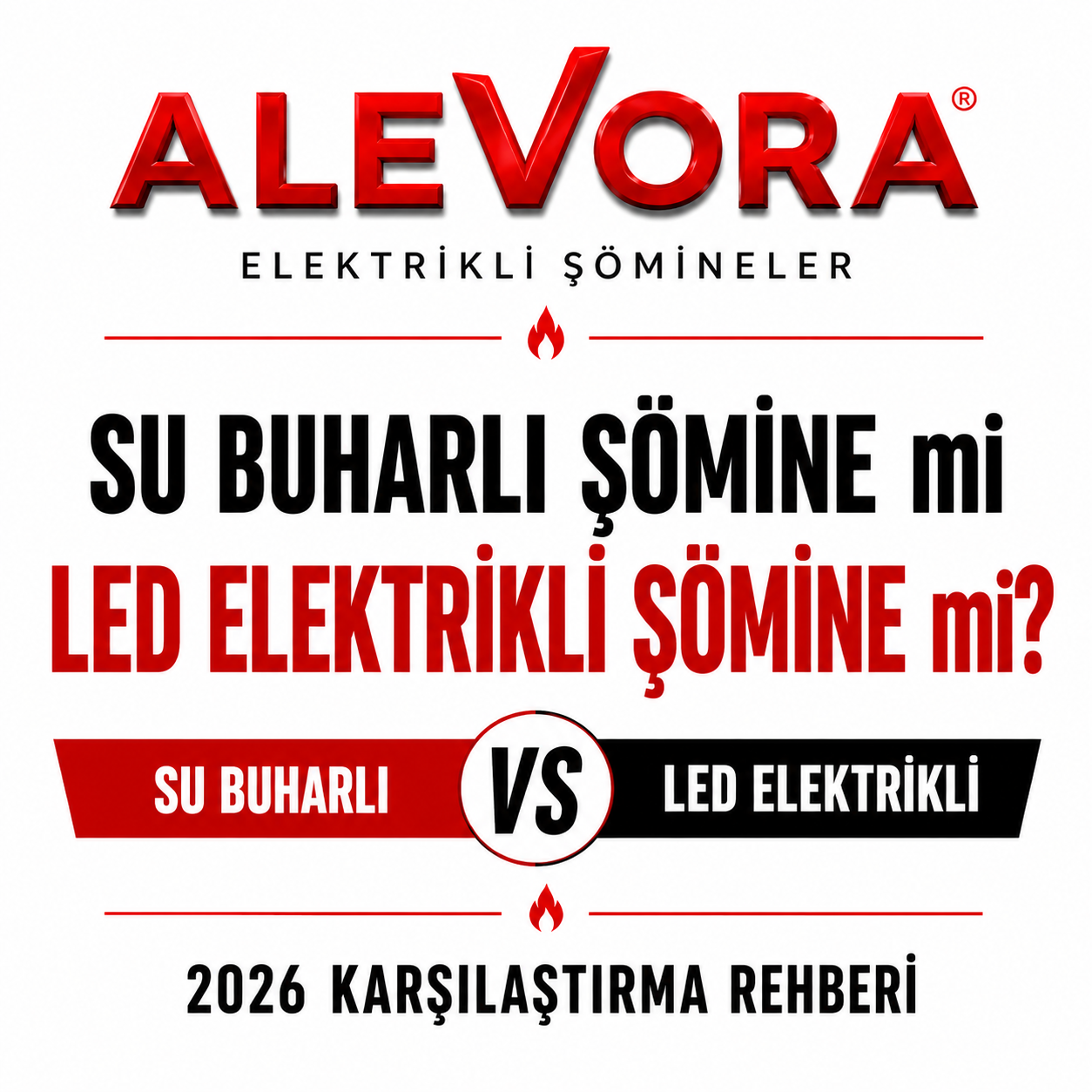 Su Buharlı Şömine mi LED Elektrikli Şömine mi? 2026 Karşılaştırma Rehberi