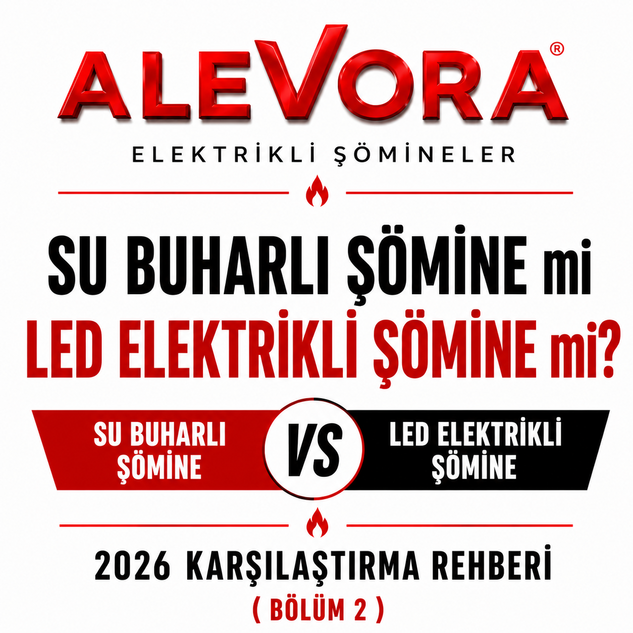 Su Buharlı Şömine mi LED Elektrikli Şömine mi? 2026 Karşılaştırma Rehberi ( Bölüm 2 )