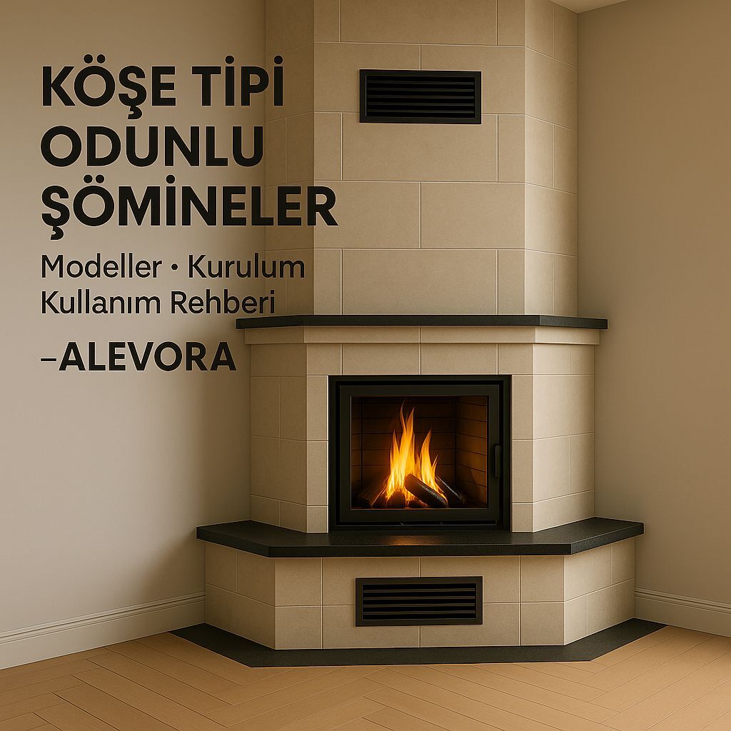 “Köşe Tipi Odunlu Şömineler | Modern ve Estetik Çözümler”