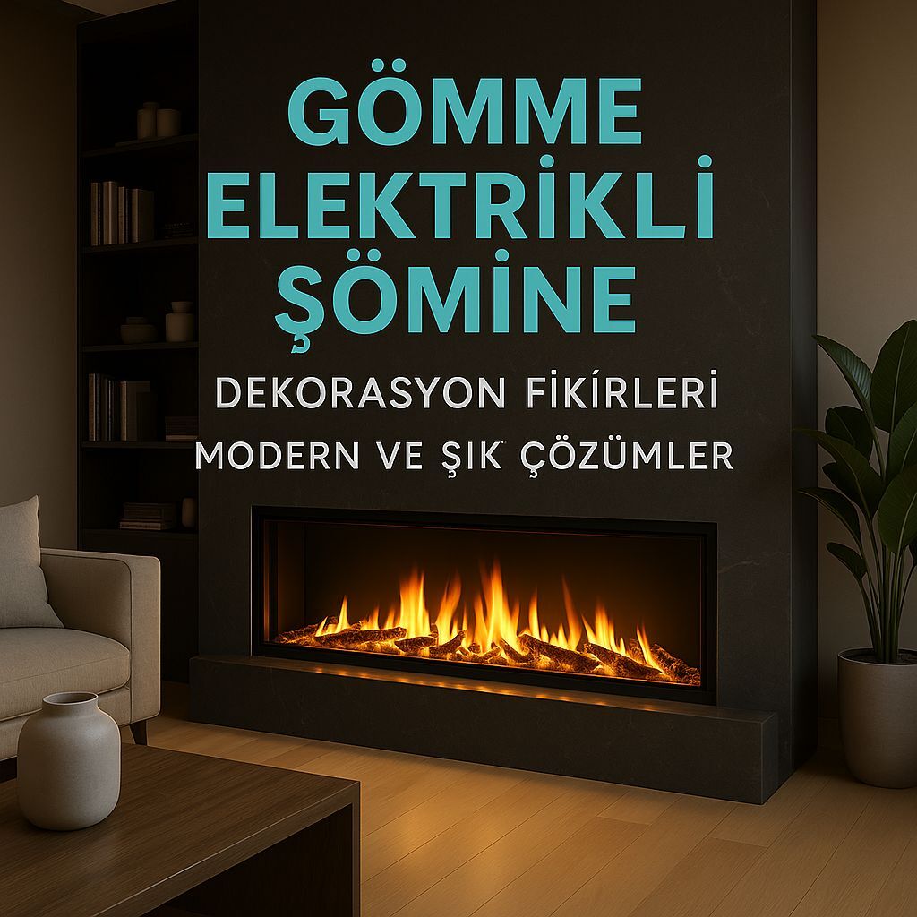 Gömme Elektrikli Şömine Dekorasyon Fikirleri | Modern ve Şık Çözümler