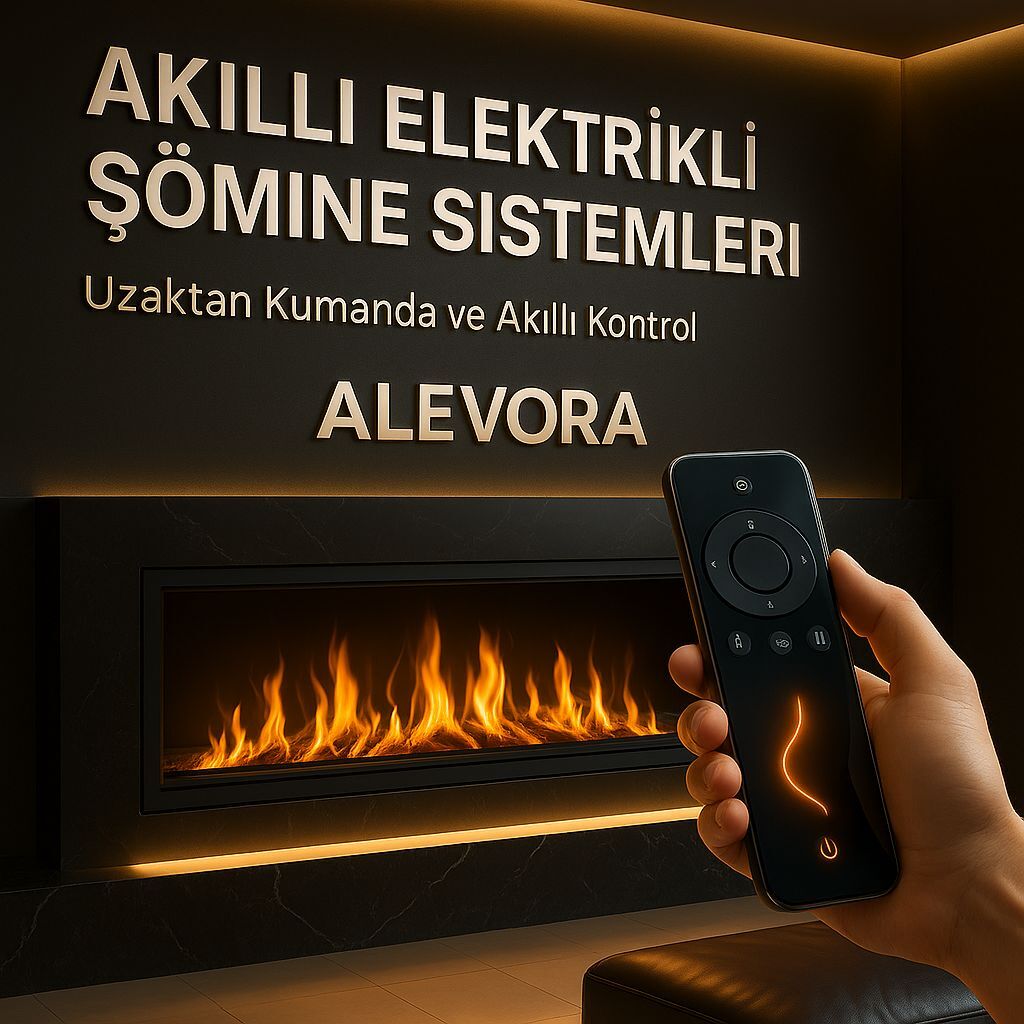 Akıllı Elektrikli Şömine Sistemleri 2025 | Uzaktan Kumandadan Mobil Uygulamaya