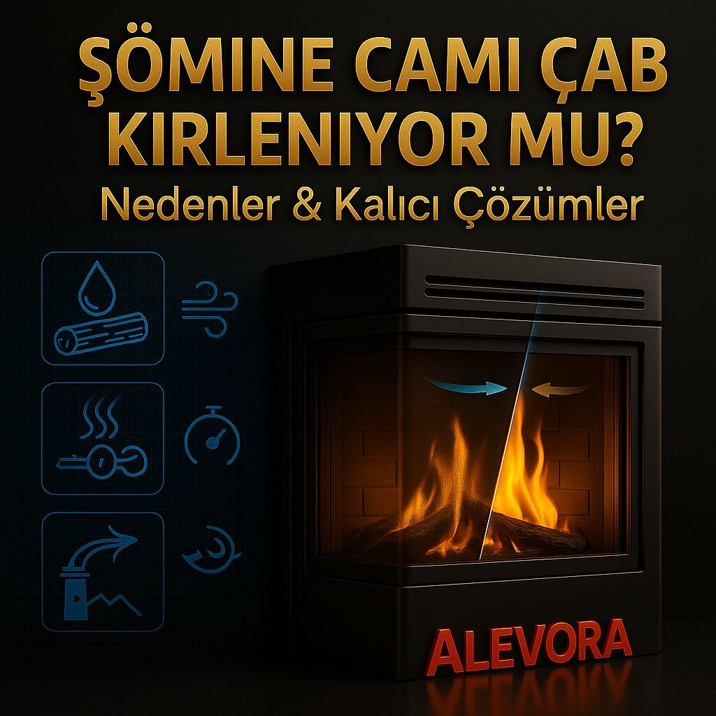 Şömine Camı Çabuk Kirleniyor mu? Nedenler ve Kalıcı Çözümler