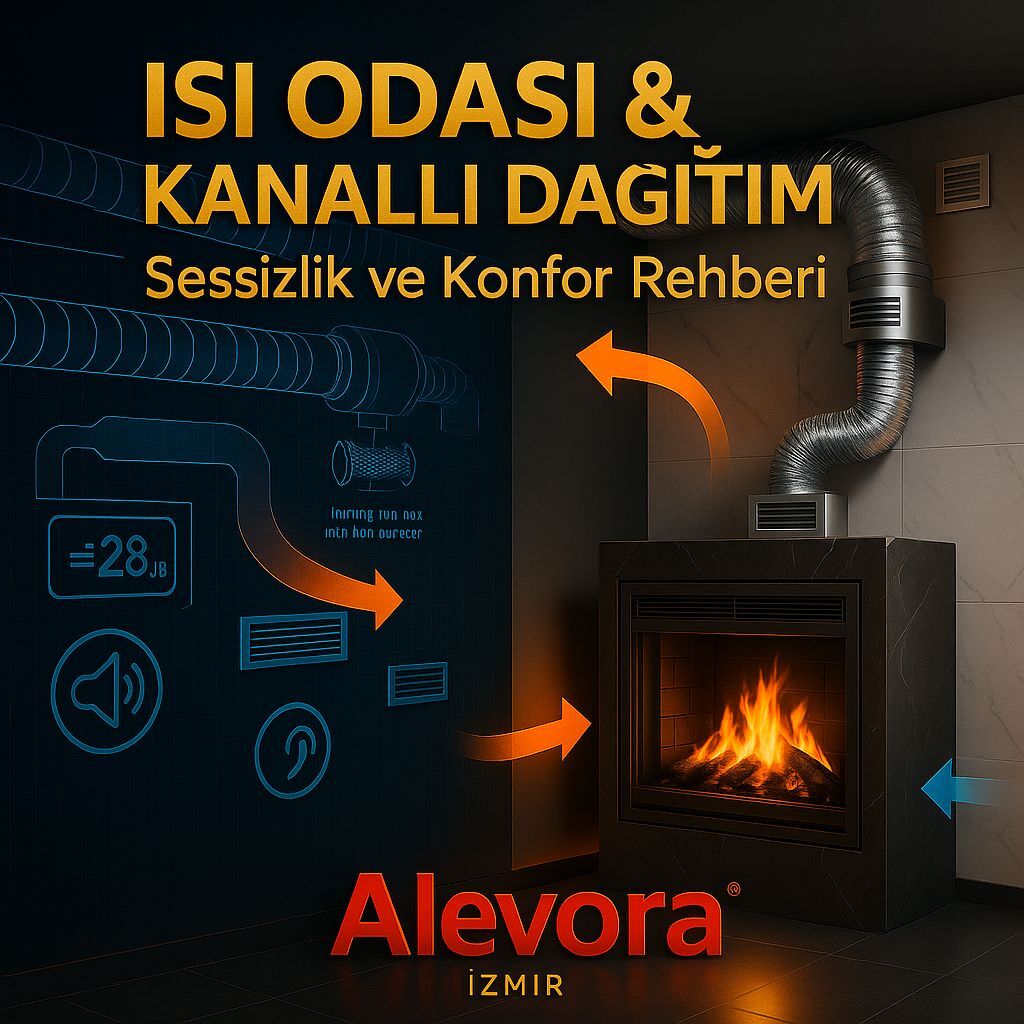 Isı Odası Şömine | Kanallı Dağıtım, Sessizlik ve Konfor Rehberi
