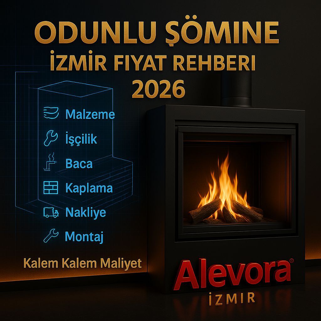 Odunlu Şömine İzmir Fiyat Rehberi 2026 | Kalem Kalem Maliyet