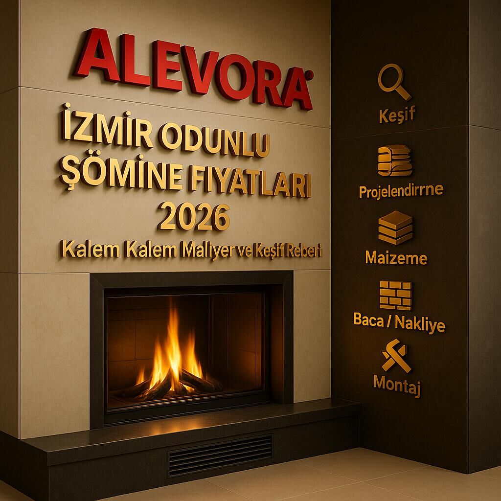 İzmir Odunlu Şömine Fiyatları 2026 – Kalem Kalem Maliyet ve Keşif Rehberi