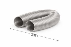 Alevora Şömine Çelik Şömine Borusu Ø 200 ( 2 METRE )