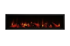 Alevora Şömine Gaze-BSC155 Elektrikli Şömine (Isıtmasız – Ultra Geniş Dekoratif Plazma Alev Teknolojisi)