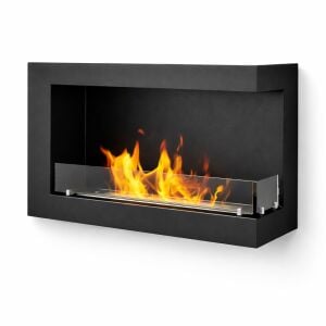 Alevora Şömine L Tipi Sağ Açık 90 cm Burner Bioethanol Şömine