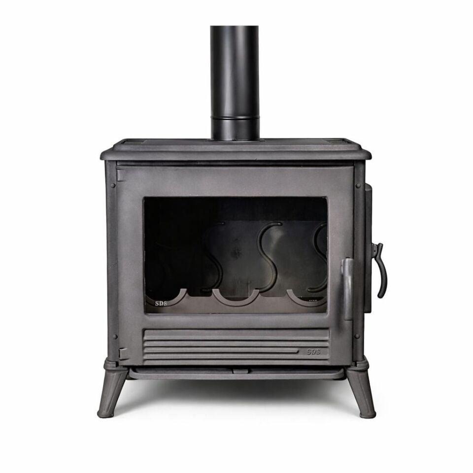 Alevora Şömine Sefer Döküm Soba (SD-106) | Geniş Alanlar İçin Güçlü Odun Sobası