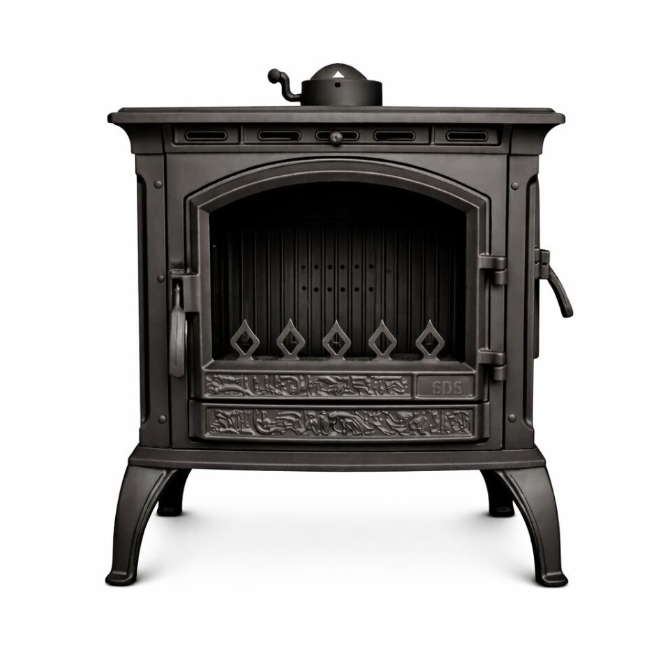 Alevora Şömine Sefer Döküm Soba (SD-118 Karia) | Geniş Alanlar İçin Üstün Performans