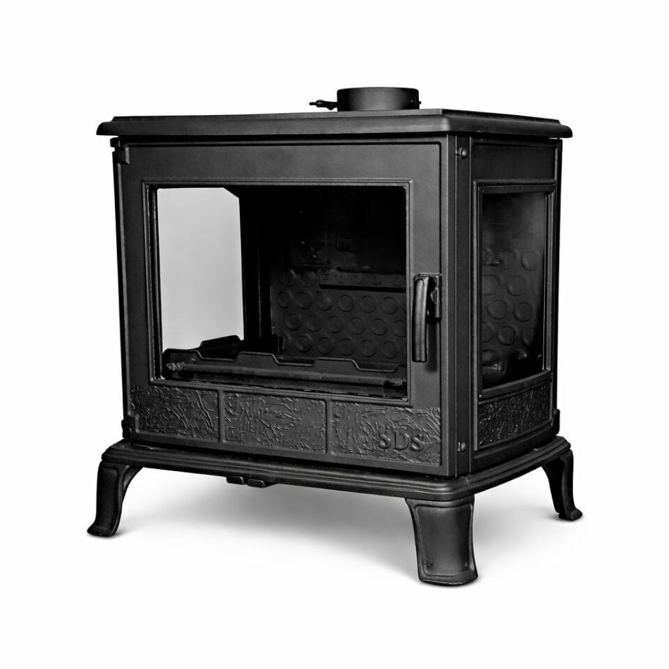 Alevora Şömine Sefer Döküm Soba (SD-120) | Güçlü ve Verimli Odun Sobası