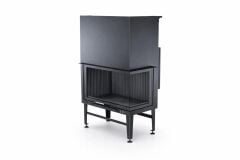 Alevora Şömine 80 Sağ Camlı Asansörlü Şömine Haznesi