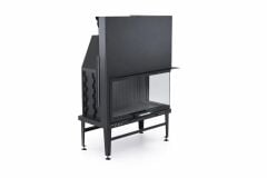 Alevora Şömine 90 Sağ Camlı Asansörlü Şömine Haznesi