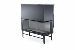 Alevora Şömine 150 Sağ Camlı Asansörlü Şömine Haznesi