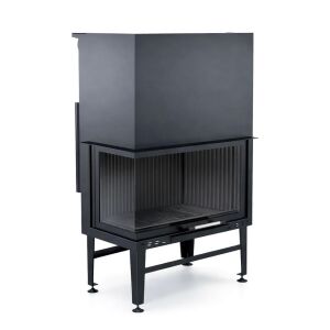 Alevora® 80 Sol Camlı Asansörlü Şömine Haznesi